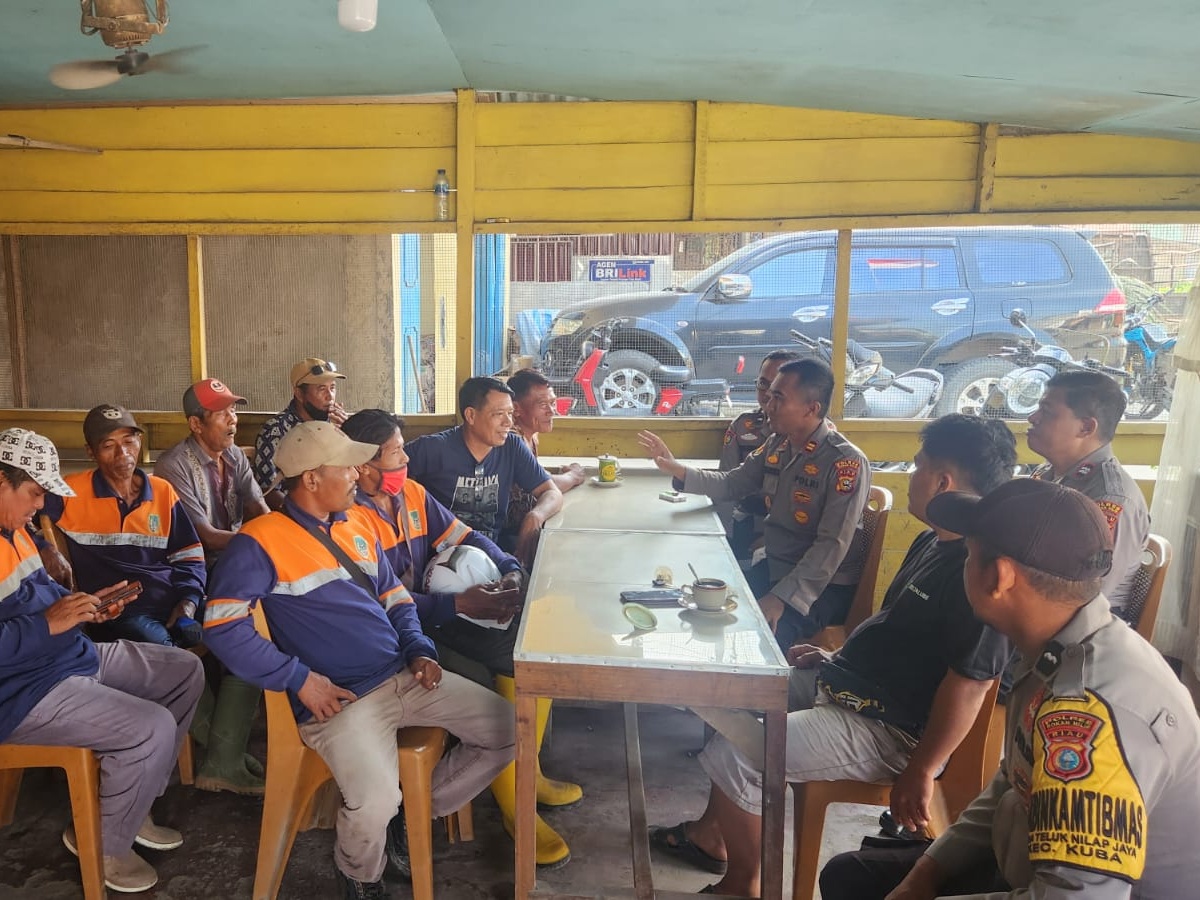 Kapolsek Kubu Gelar Cooling System Jelang Pilkada Serentak 2024 di Rohil