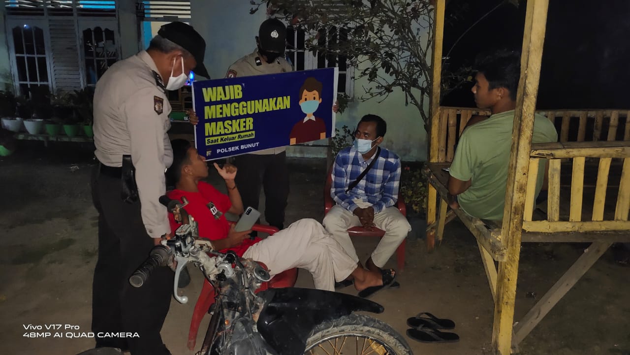 Jamin Kondusifitas Wilkum, Polsek Bunut Gelar Patroli Malam 