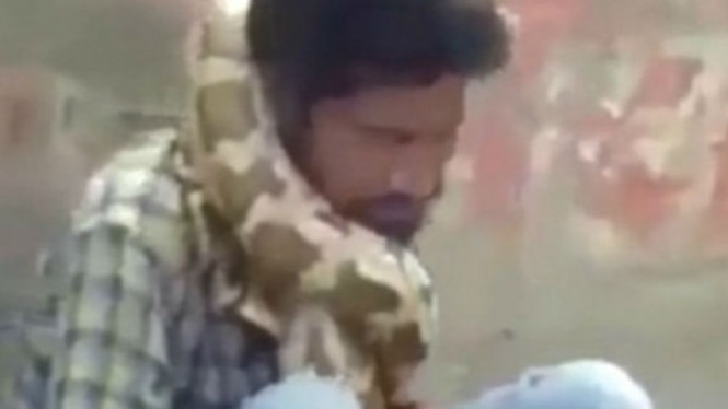 Dicekik Piton Hingga Pingsan, Pawang Ini Dikira sedang Bercanda