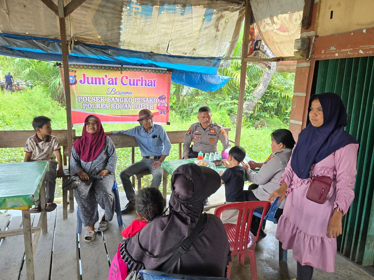 Jumat Curhat Polsek Bangko Pusako, Warga Sampaikan Keluhan Kamtibmas