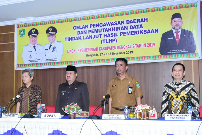 Bupati Bengkalis Buka Gelar Pengawasan Daerah dan Pemutakhiran Data TLHP Yang Ditaja Inspektorat