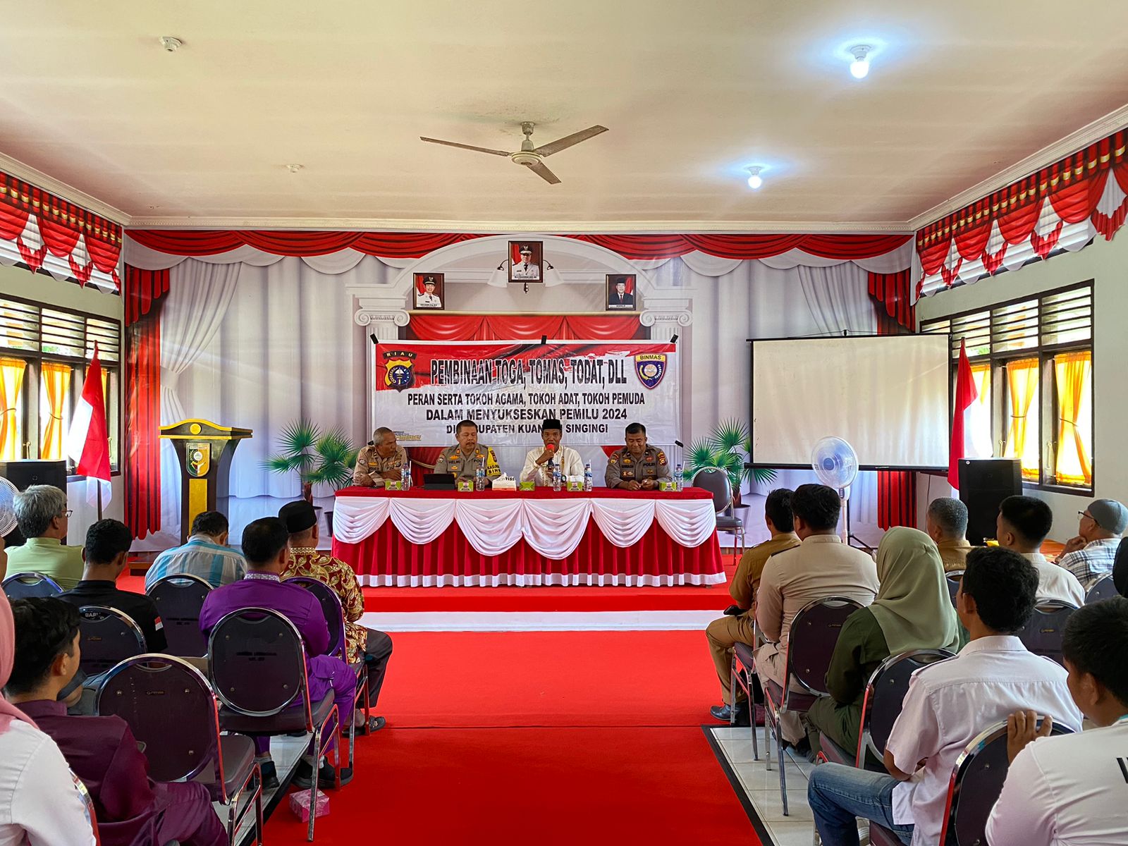 Satgas Preemtif Polres Kuansing Gelar Penyuluhan dan Sosialisasi Cooling System untuk Sukseskan Pilkada 2024