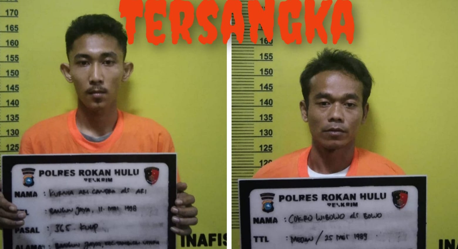 Dua Pelaku Perampokan Keok Ditangan Resmob Polres Rohul