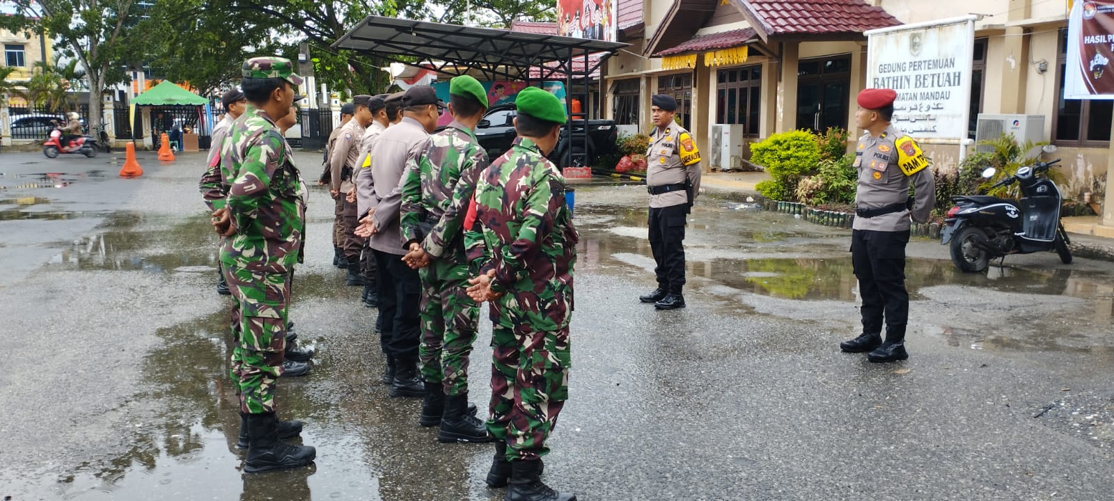 Polsek Mandau Tegaskan Pengamanan Ketat untuk Pleno Rekapitulasi Suara Pilkada