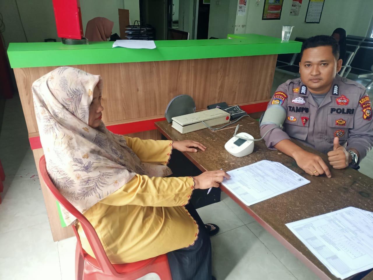 Polsek Teluk Meranti Cek Kesehatan Personil Menjelang Pengamanan TPS