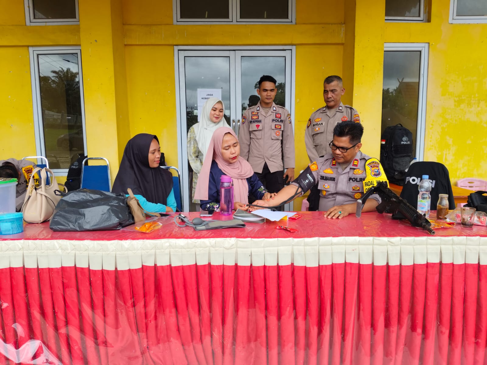 Polsek Kelayang Pastikan Kesehatan Personel Pam di PPK