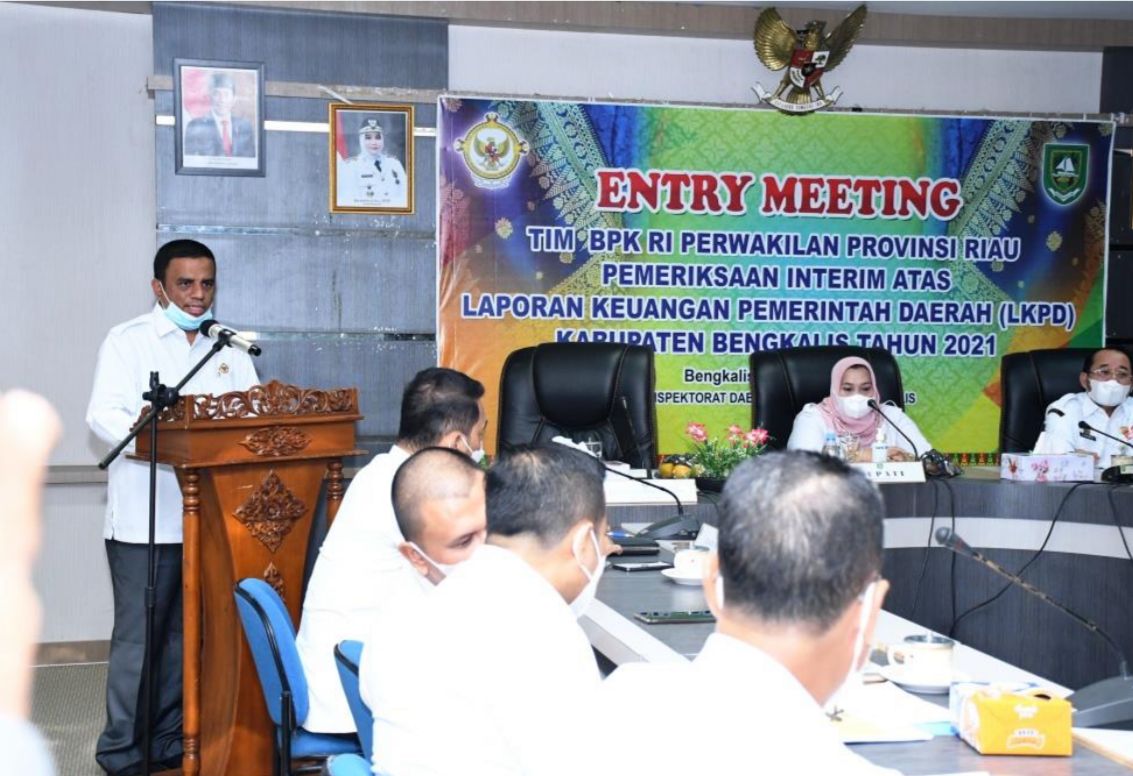 BPK RI Lakukan Pemeriksaan, Bupati Bengkalis Minta OPD Proaktif 