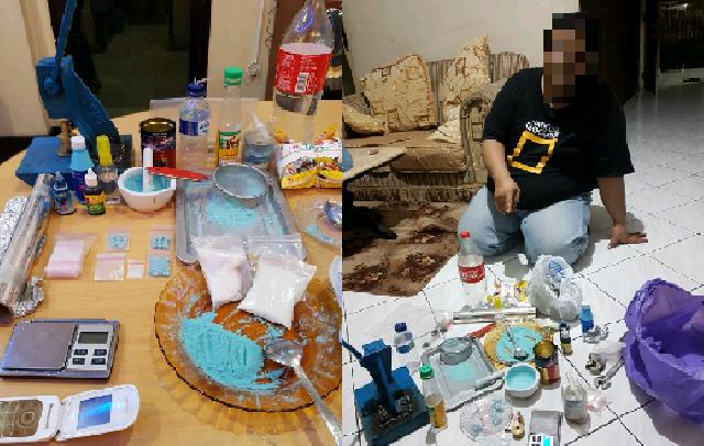 Polisi Bongkar Home Industry Pil Ekstasi di Pekanbaru
