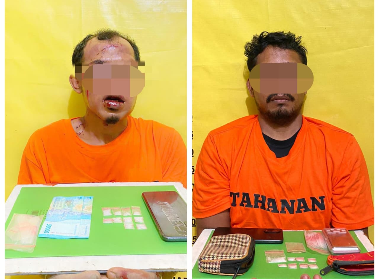 Karyawan Sawit dan Pengedar Narkoba Diamankan Polisi di Inhu