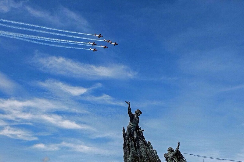 JAT Singgah ke Lanud Rsn Pekanbaru Sebelum ke Sail Sabang