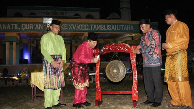 Plt Bupati Buka MTQ ke-15 Tambusai Utara di Mahato