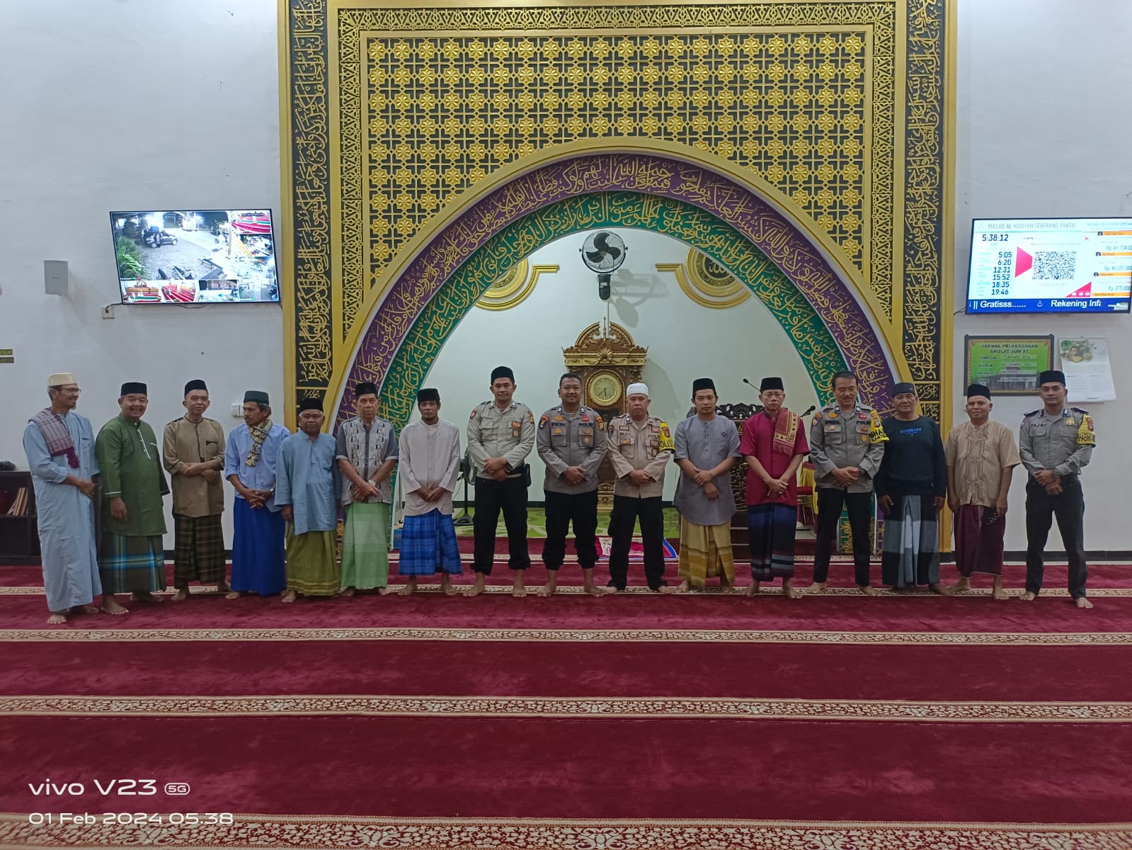 Imbauan Cooling System Pemilu Damai 2024, Polsek Kuantan Mudik Lakukan Salat Subuh Berjamaah