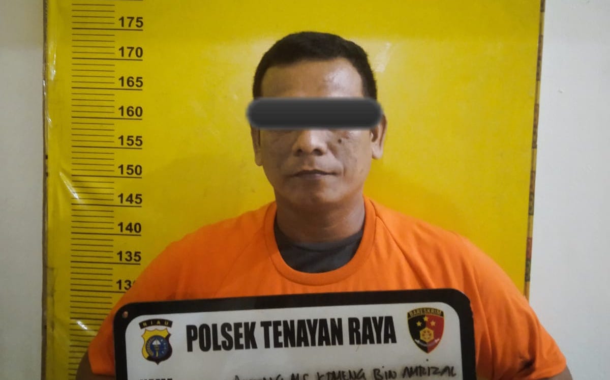 Petugas Patroli Karhutla Polsek Tenayan Raya Tangkap Pengedar Narkoba Jenis Sabu