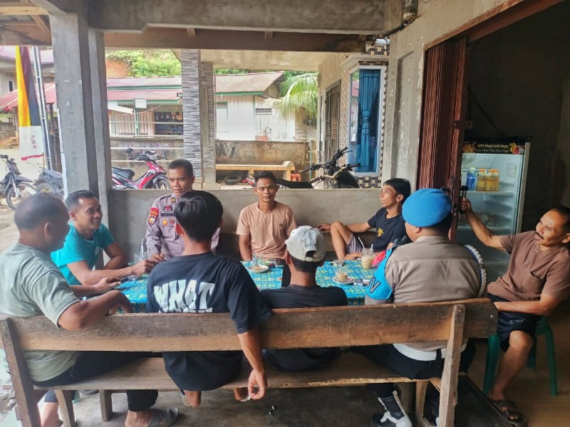 Cooling System di Desa Koto Kombu, Polsek Hulu Kuantan Serukan Pilkada Damai 2024