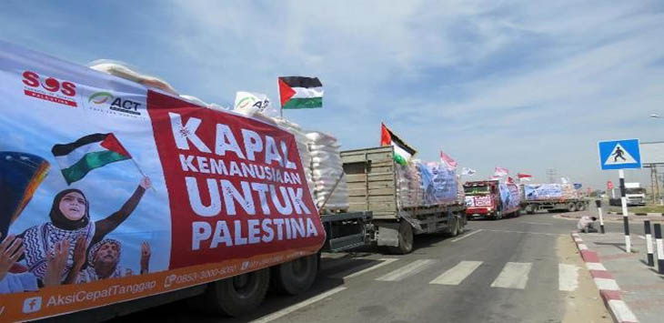 Mengharukan! Beras dari Indonesia untuk Palestina Sudah Masuk Gaza