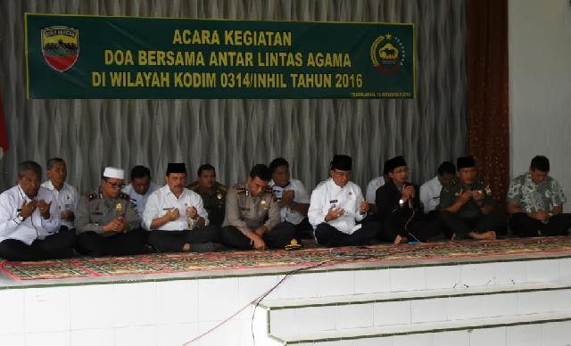 Harapkan Perdamaian, Inhil Gelar Do'a Lintas Agama