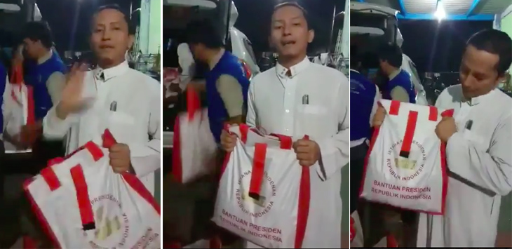 Ustaz Kembalikan Sembako Jokowi: Kami Bukan Tim Pemburu Berkat!