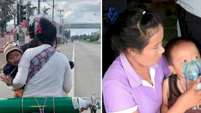 Haru, Perjuangan Orang Tua Tempuh Jarak 120 Km Agar Anaknya Tetap Hidup