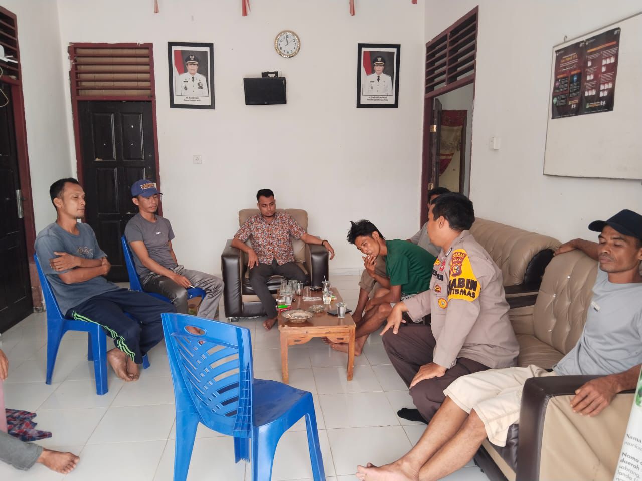 Polsek Bonai DS Laksanakan Cooling System di Desa Kasang Padang