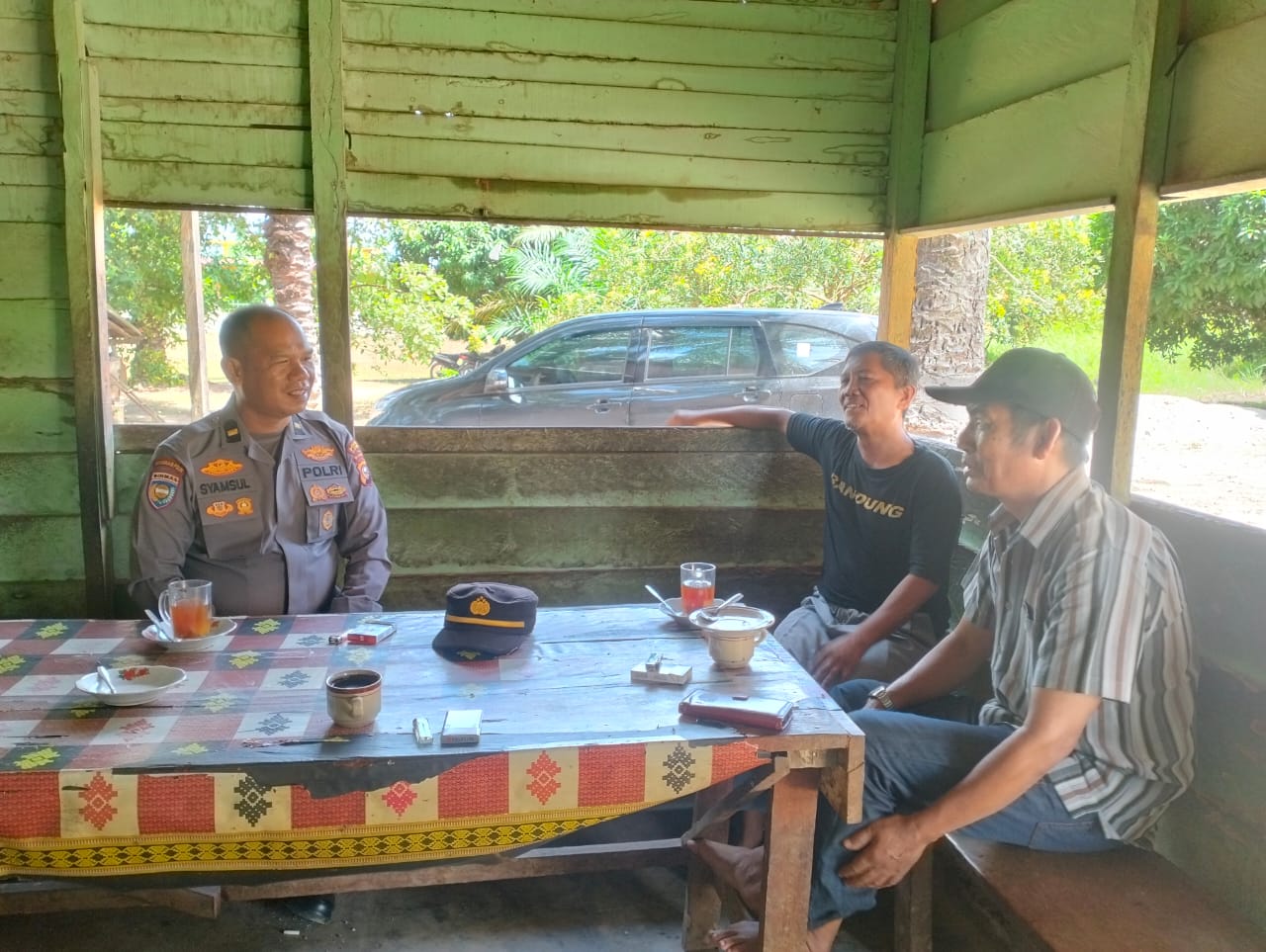 Polsek Bangko Pusako Gelar Cooling System untuk Pilkada Damai 2024 di Kepenghuluan Bangko Permata