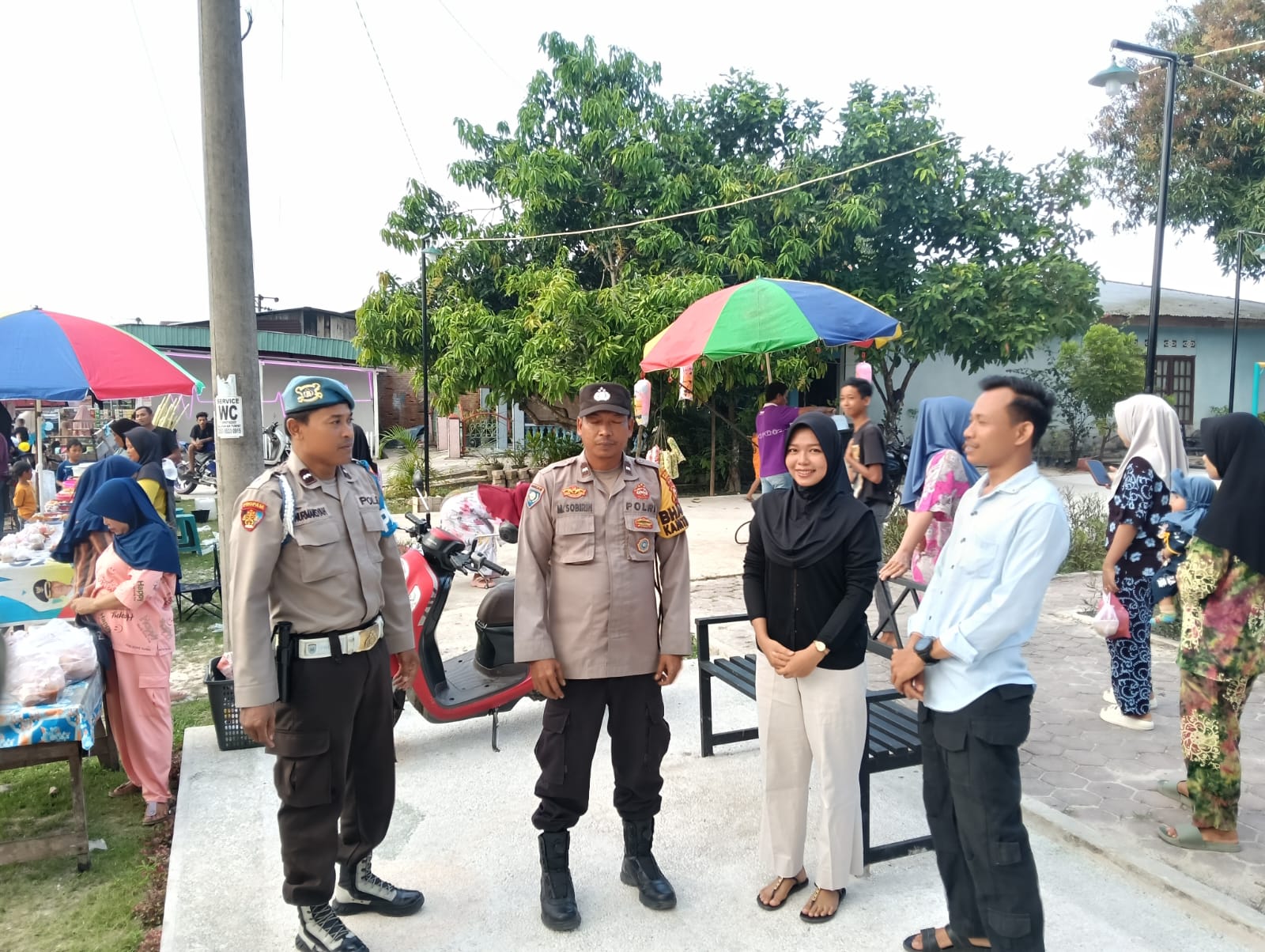 Antisipasi C3, Polsek TPTM Laksanakan Patroli di Pasar Ramadhan