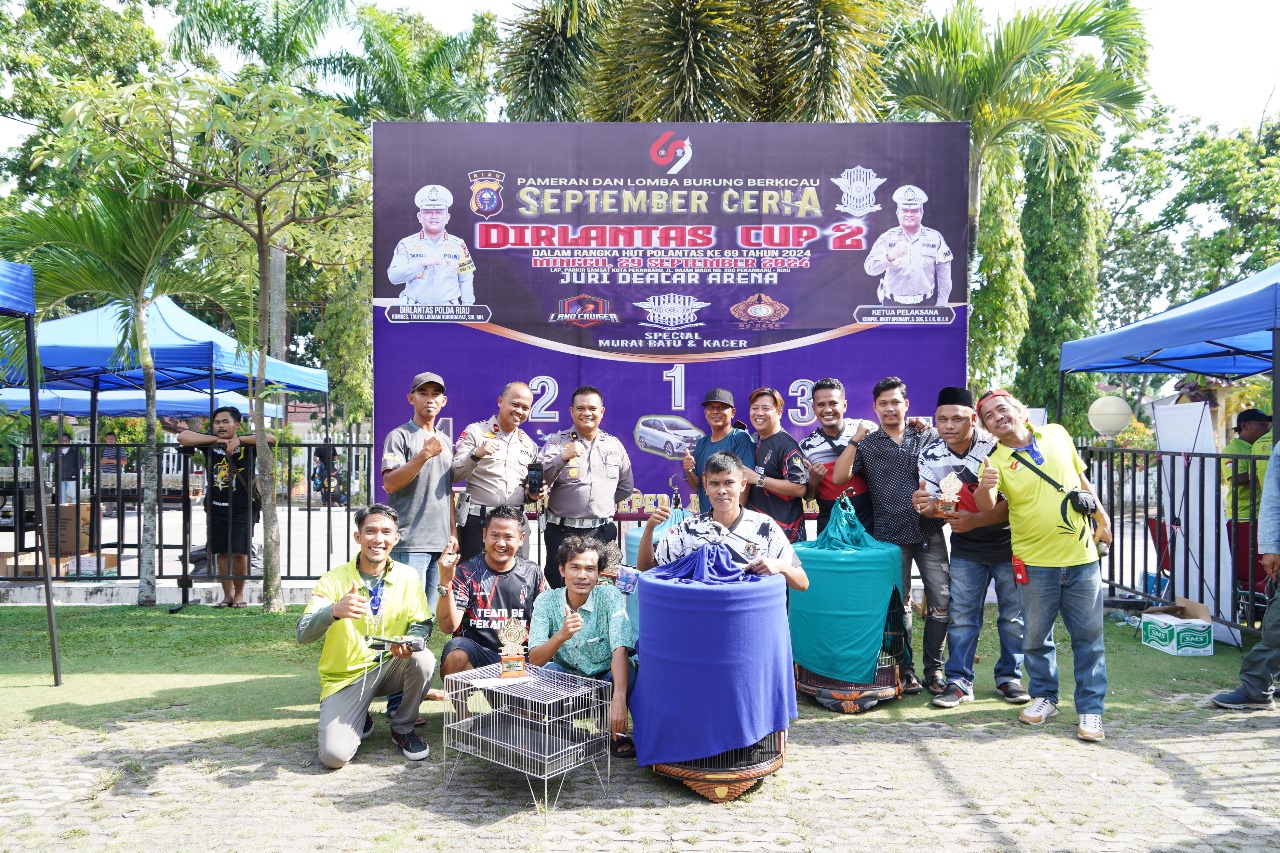 Buka Pameran Lomba Burung Berkicau Dirlantas Cup II, Kompol Rikky Ajak Masyarakat Sukseskan Pilkada Riau 2024