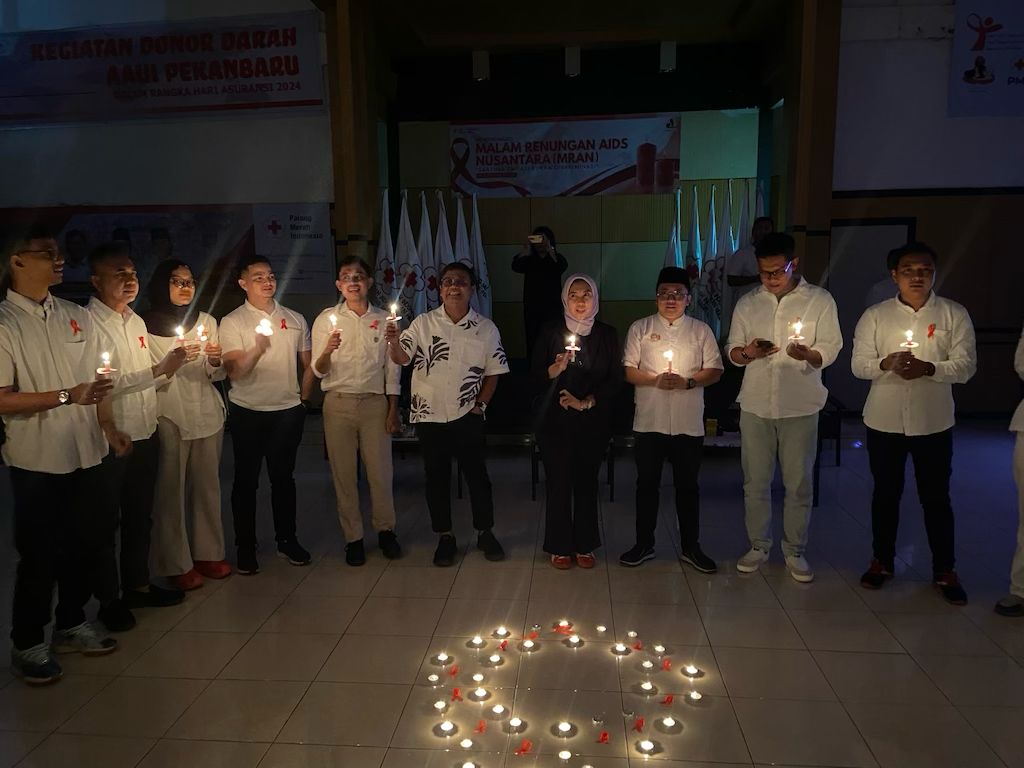 PMI Riau Gelar Malam Renungan AIDS Nusantara 2025: 'Saatnya Empati, Bukan Diskriminasi'