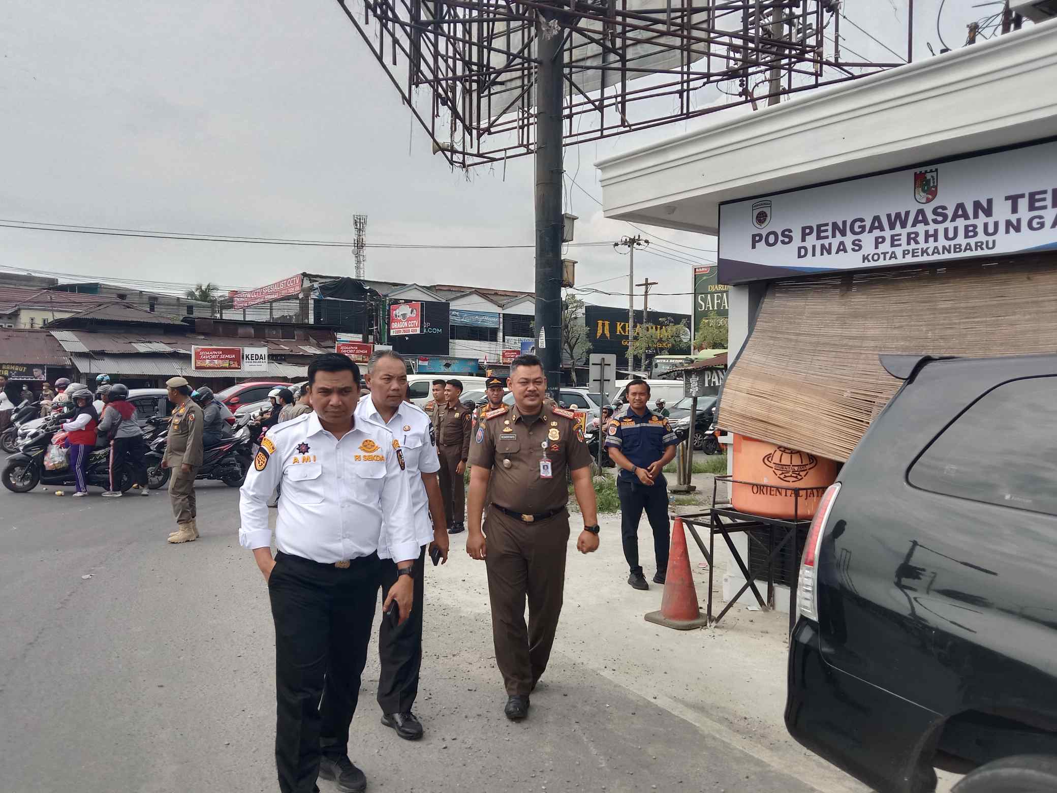 Pos Terpadu Simpang Panam Diaktifkan, Petugas Jaga Ditambah Urai Kemacetan
