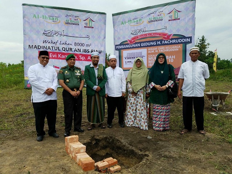 Danrem Ikut Peletakan Batu Pertama Pembangunan IBS di Kampar