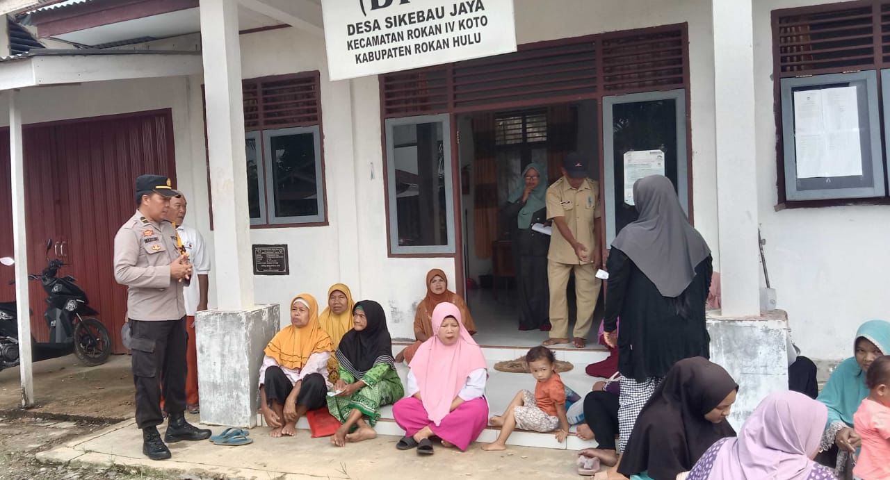 Polsek Rokan IV Koto Gelar Sosialisasi Cooling System Pasca Pilkada Serentak