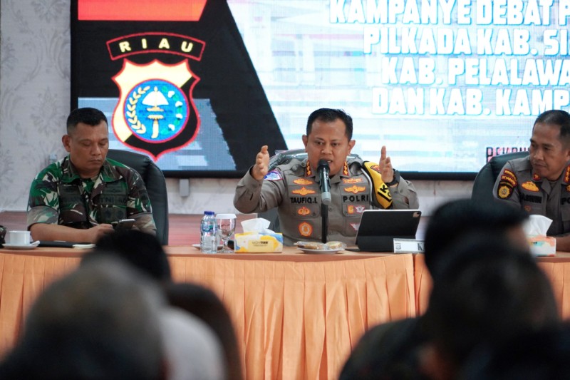 Polda Riau Terjunkan 708 Personel Gabungan untuk Amankan Debat Publik Pilkada di Tiga Kabupaten