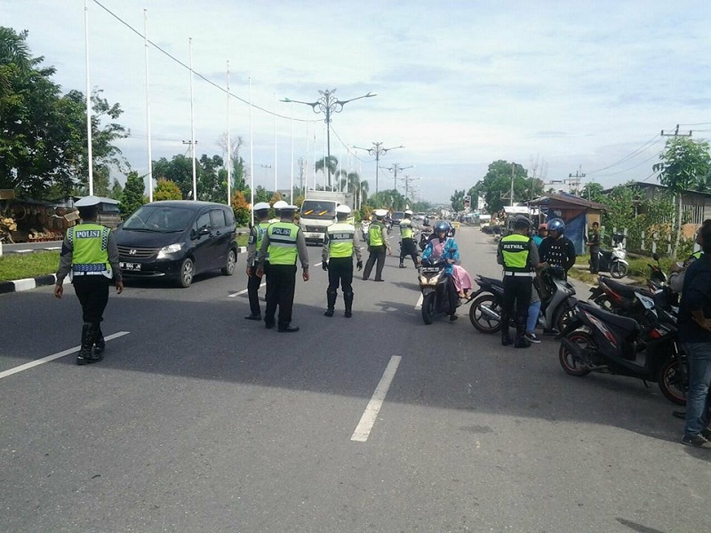 Hari Pertama Operasi Zebra Siak di Pekanbaru, Sudah 50 Orang Pengendara Ditilang