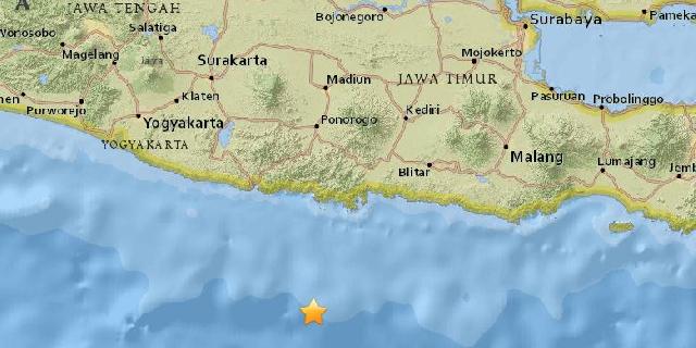 Gempa Bumi Dangkal Kembali Guncang Pesisir Selatan Jawa Timur