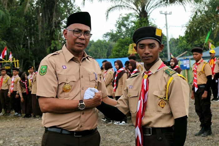 Penjabat Bupati Buka Kegiatan Perjusami Kwaran Kemuning Gerakan Pramuka Inhil
