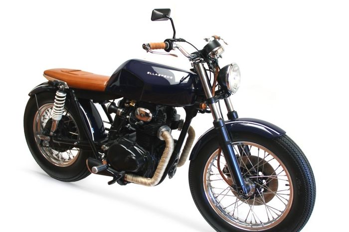 Detail Menawan Honda CB350 Cafe Racer Garapan Ellaspede