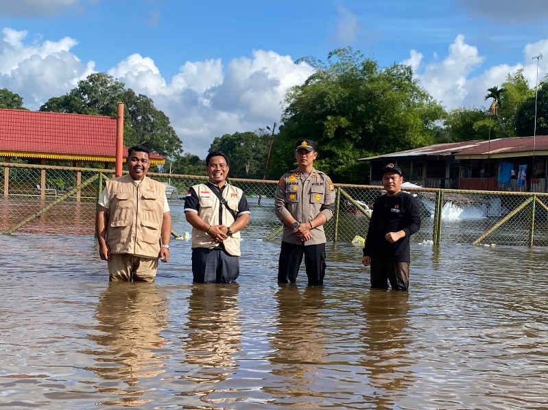 Empat TPS di Pelalawan Riau Terendam Banjir