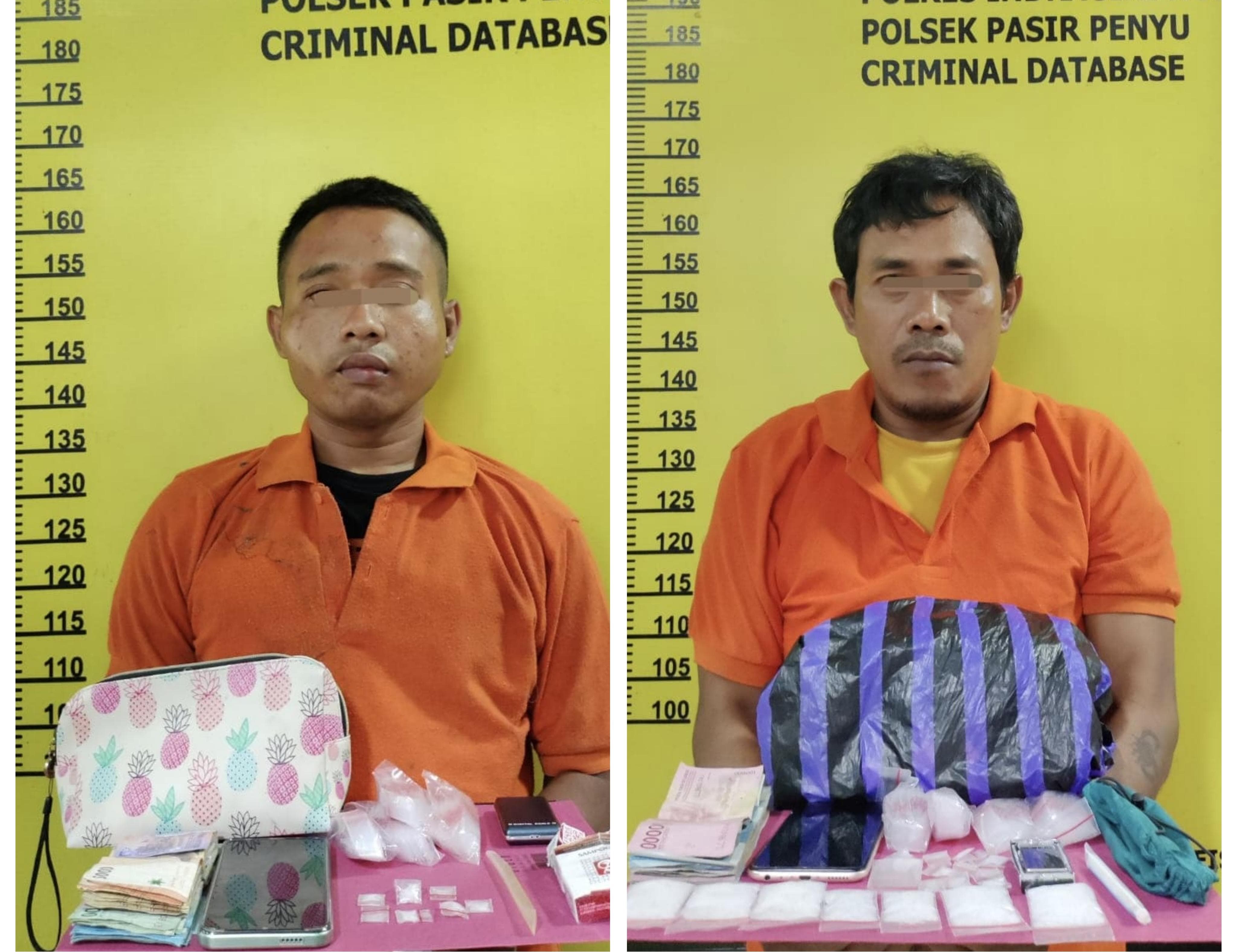 Operasi Anti-Narkoba di Inhu, Dua Pengedar Sabu Ditangkap Kantongi 35,5 Gram Sabu