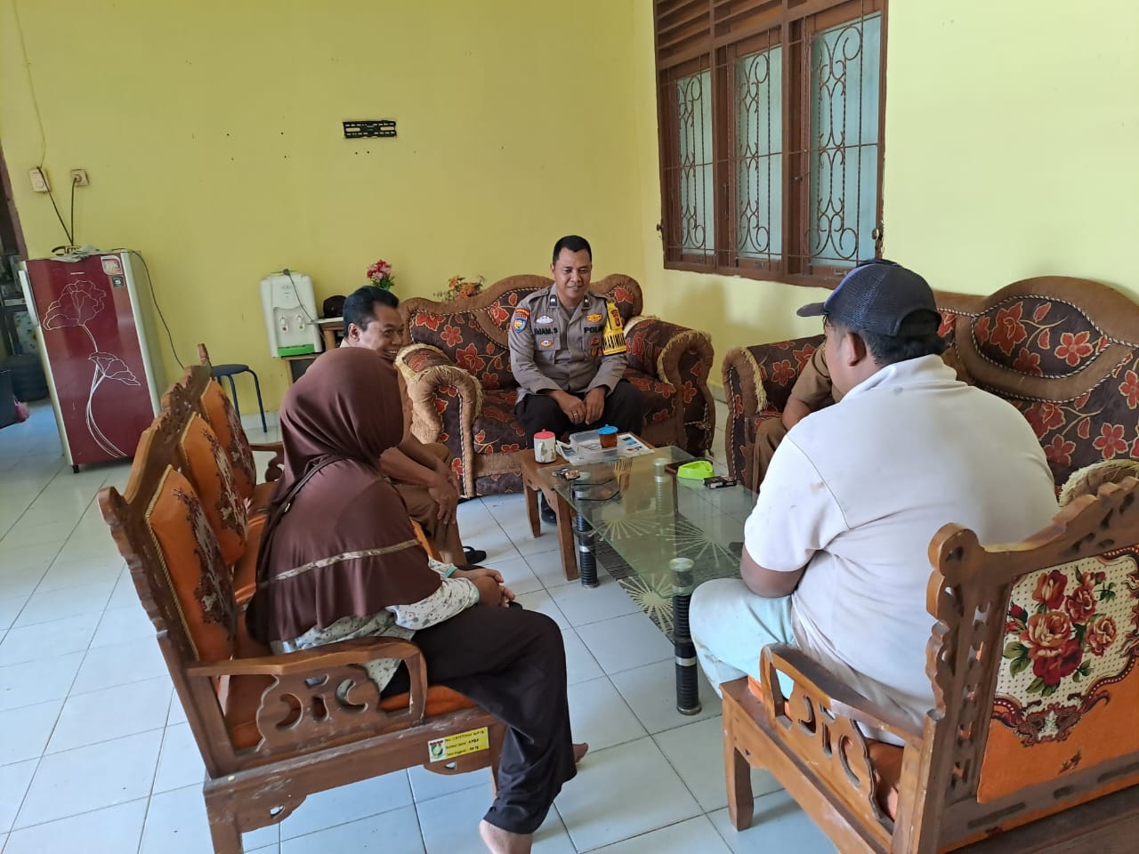 Kapolsek Tapung Hilir Kembali Imbau Pemilu Tertib, Aman dan Damai