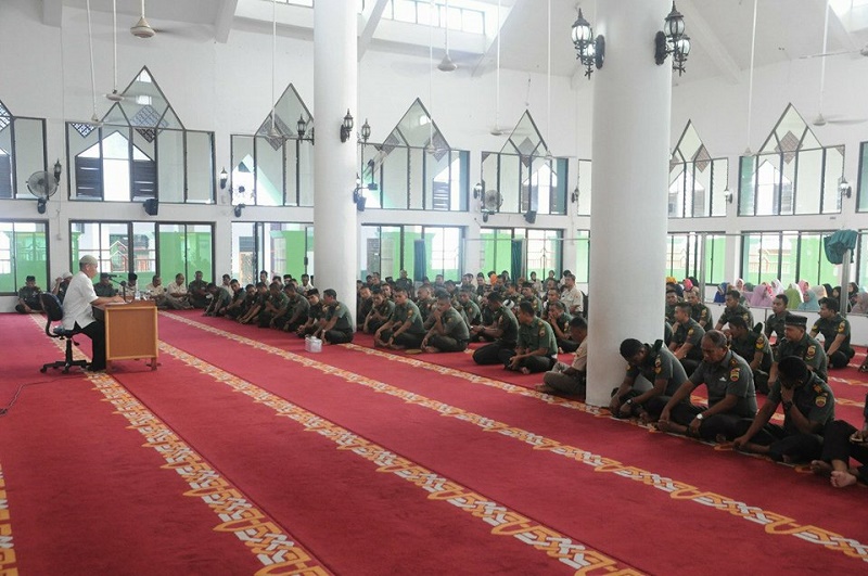 Korem 031/WB Peringati Maulid Nabi di Asrama Pancasila