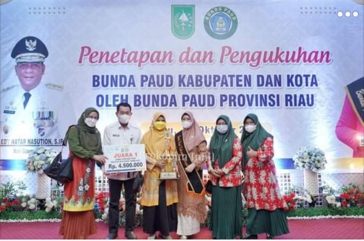 Ukir Prestasi Tingkat Provinsi, Bunda Paud Inhil: Jadikan Ini Motivasi