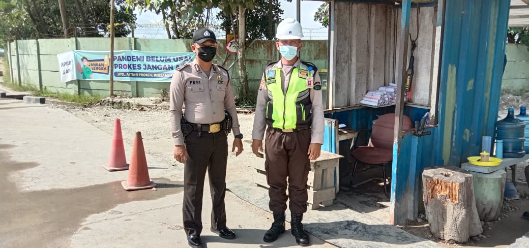 Cegah Gangguan Kamtibmas di Pos PT RAPP, Polsubsektor Pelalawan Lakukan Patroli
