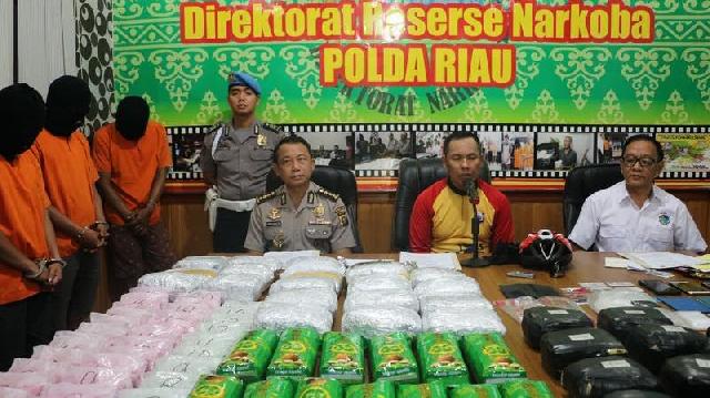 3 Tersangka Pemilik 40 Kg Sabu dan 150 Ribu Ektasi Terancam Hukuman Mati