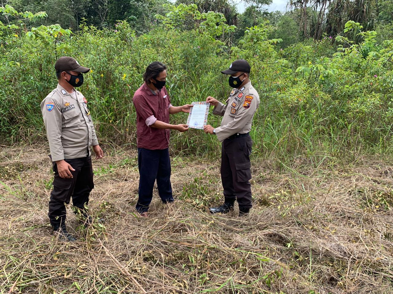 Polsek Pangkalan Lesung Lakukan Patroli Cegah Karhutla di Daerah Rawan