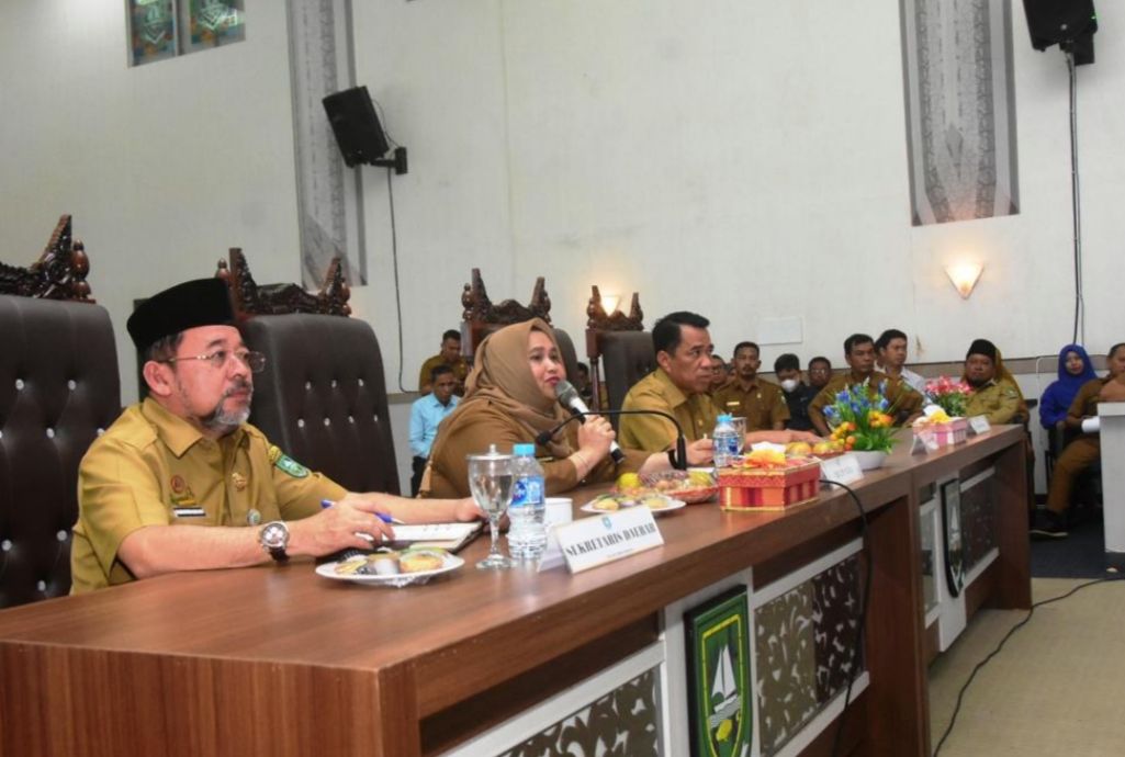 Penyerapan Anggaran BKK Bermasa Rendah, Bupati Bengkalis Kasmarni Berang