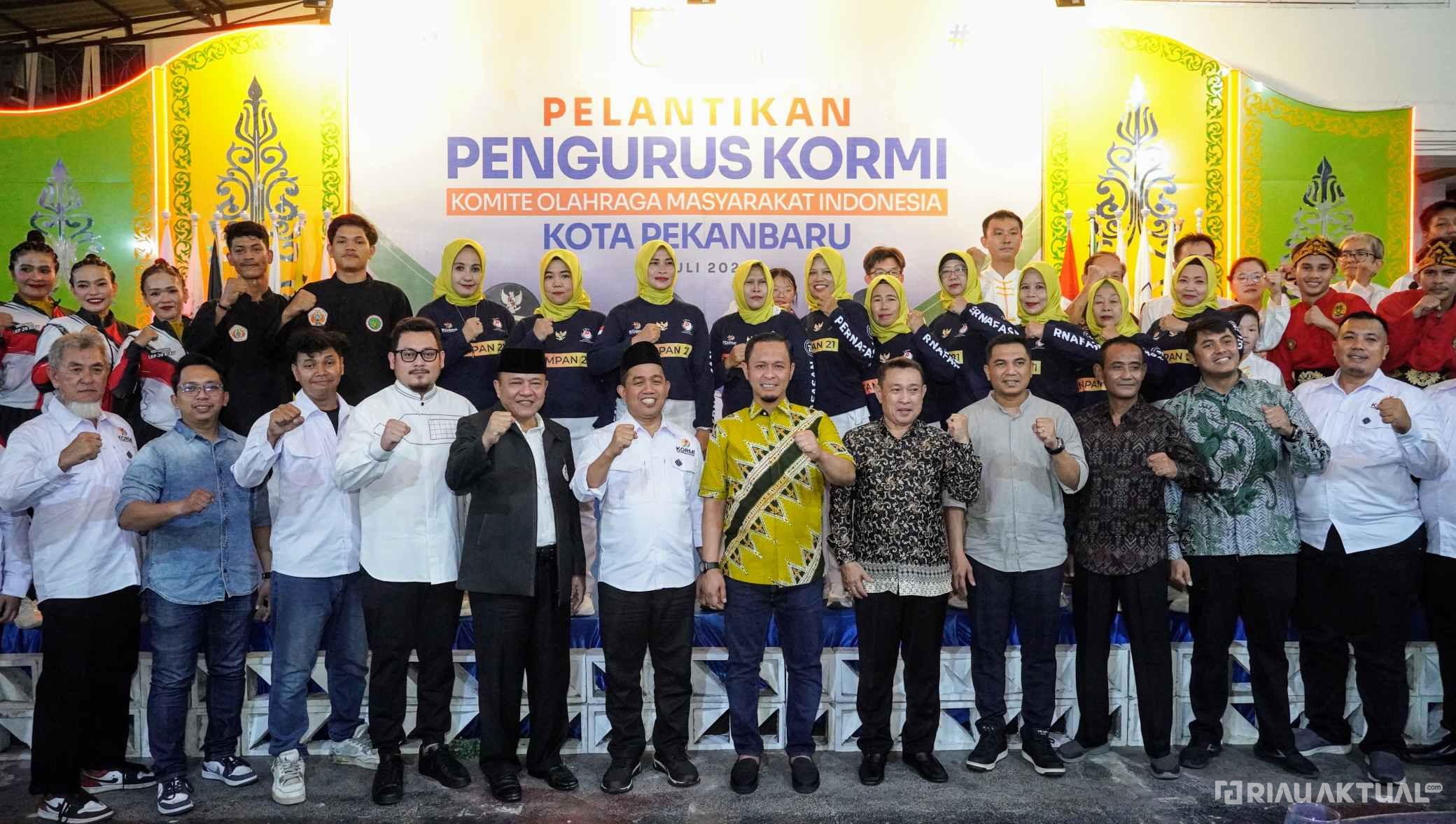 Jiwai Semangat Olahraga, Wako Agung Apresiasi Terbentuknya Pengurus KORMI Pekanbaru 2025-2029