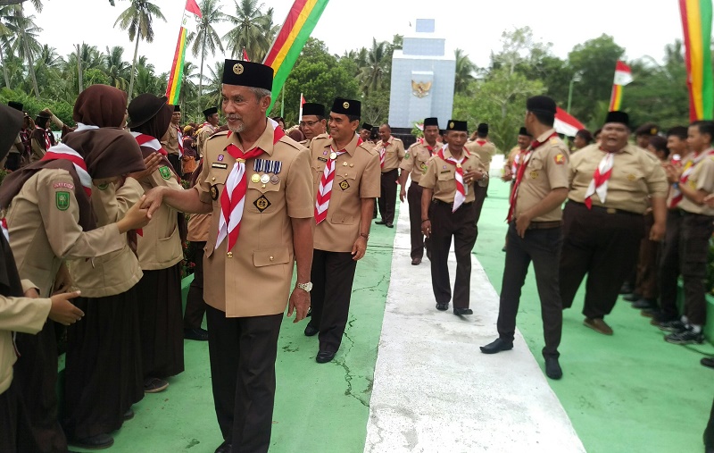 Wabup Pimpin Upacara Peringatan HUT Pramuka Ke-56 Tahun 2017