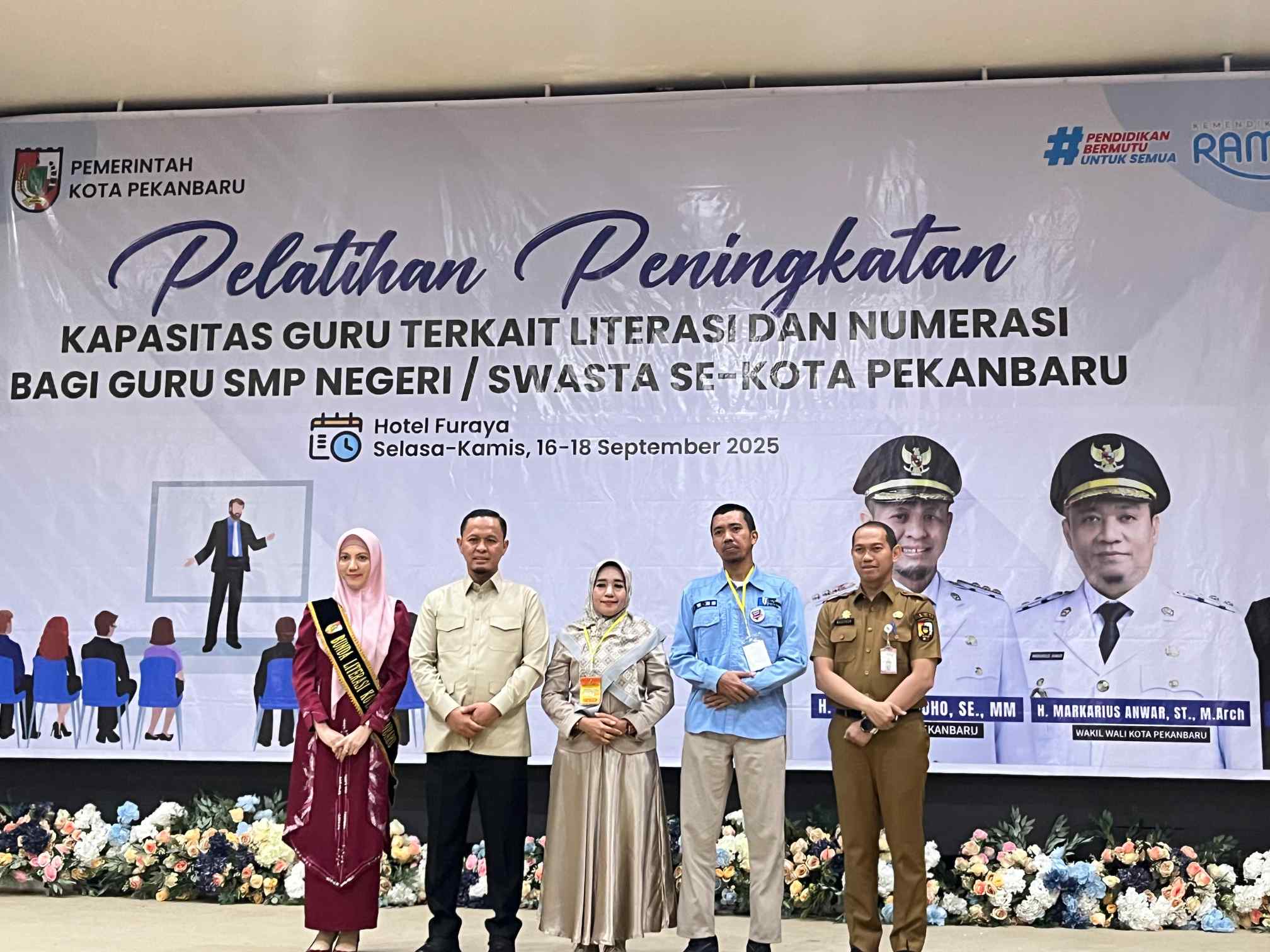 Komitmen Pemko Pekanbaru Tingkatkan Mutu Pendidikan, 300 Guru SMP Ikuti Pelatihan Peningkatan Kapasitas