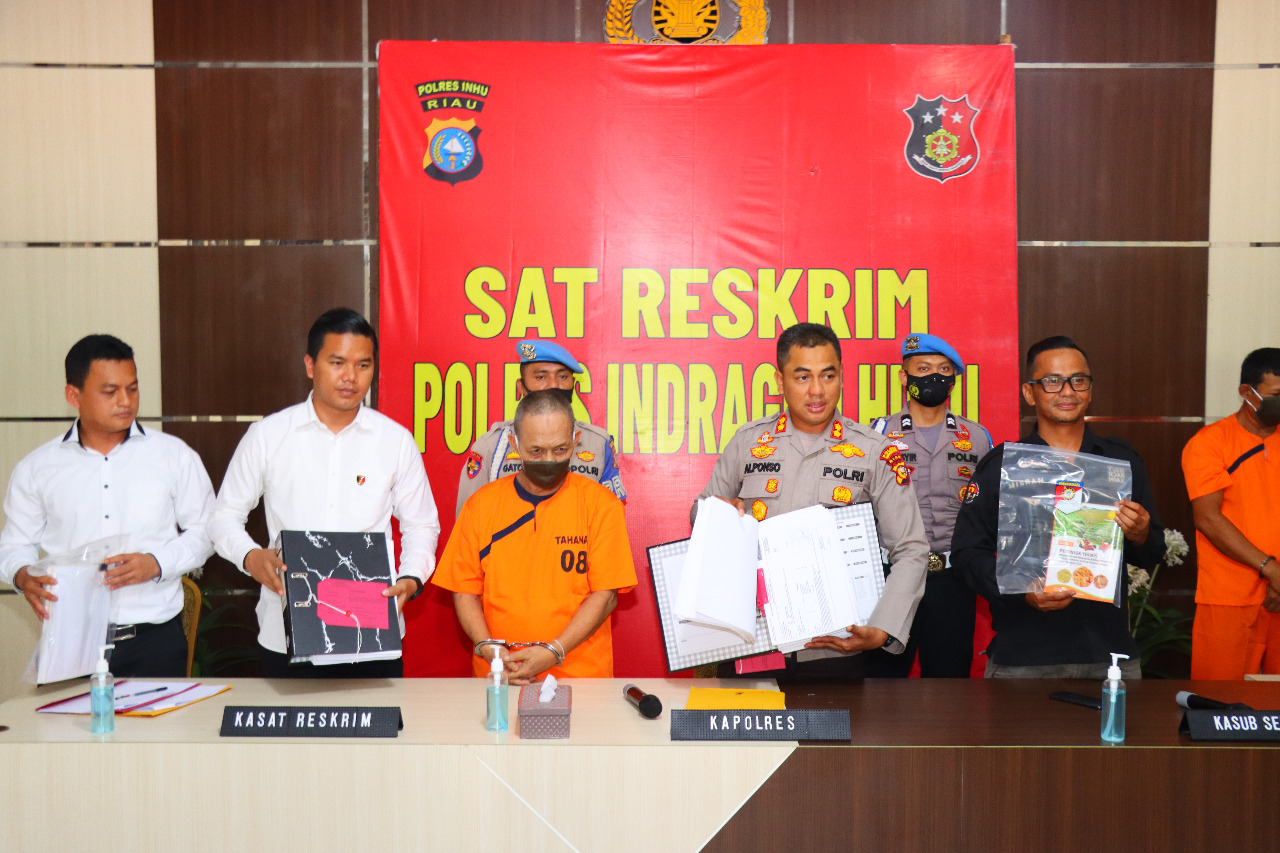 Polres Inhu Tangkap Satu Pelaku Korupsi Produksi Kacang Kedelai