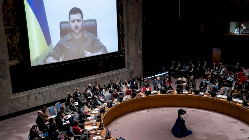Presiden Ukraina Minta PBB Ditutup Jika Tak Bisa Menghukum Rusia