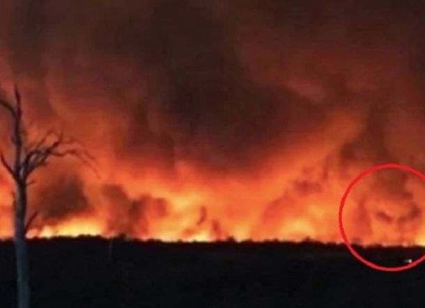 Wajah Iblis Muncul saat Kebakaran Australia
